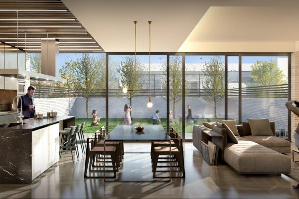 Render Salón Viviendas